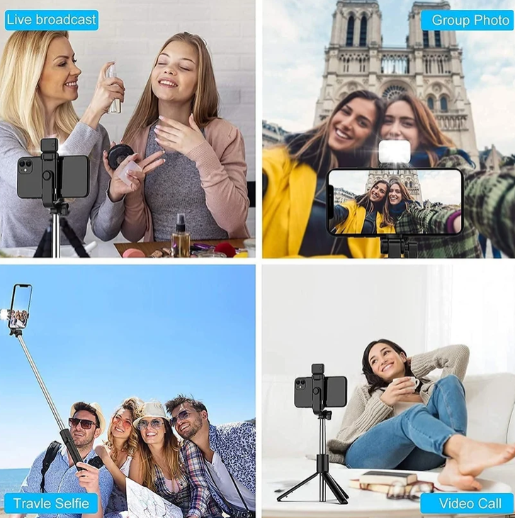 All-in-One Wireless Bluetooth Selfie Stick Tripod