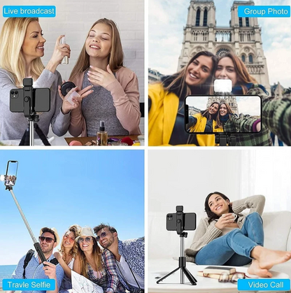 All-in-One Wireless Bluetooth Selfie Stick Tripod
