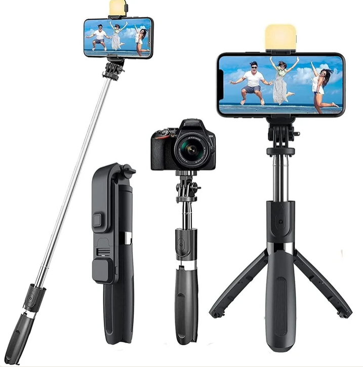 All-in-One Wireless Bluetooth Selfie Stick Tripod